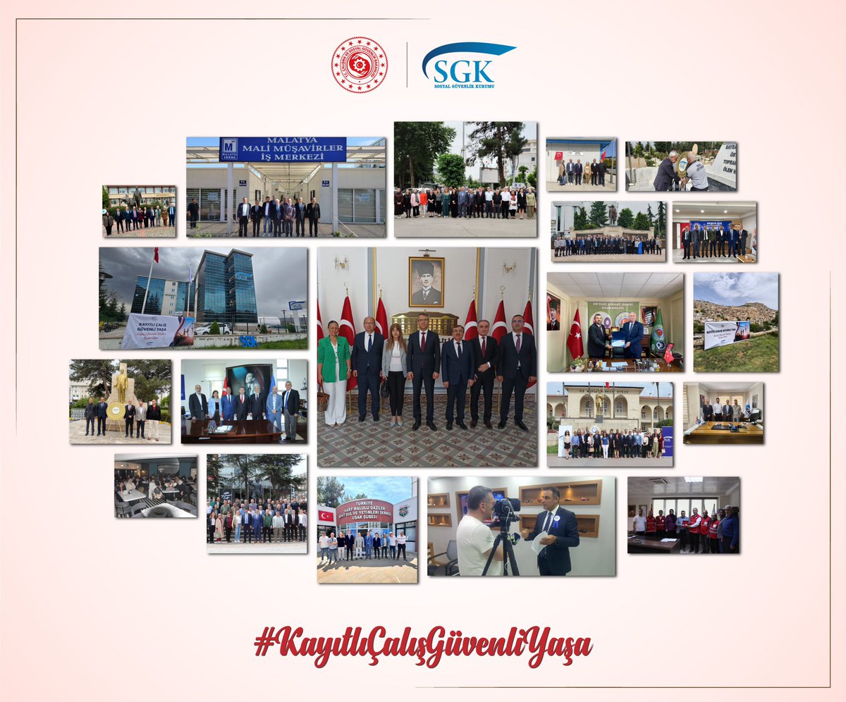 sgksosyalmedya's tweet photo. Tüm il müdürlüklerimiz, #SosyalGüvenlikHaftası kapsamında çeşitli etkinlikler ve ziyaretler düzenledi.

Sosyal güvenliğin önemini hep birlikte anlattık, hep birlikte kutladık.

#KayıtlıÇalışGüvenliYaşa https://t.co/Ygp8yM6rOS