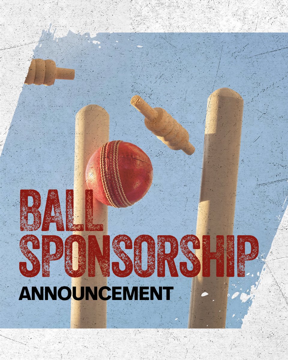 Thank you to this weekend’s matchball sponsor!

2nd XI vs Hindley St Peters CC- Sponsored by Sam Cox.

These sponsorships heavily support the club, so if you’d like to be our next matchball sponsor, head to our website!