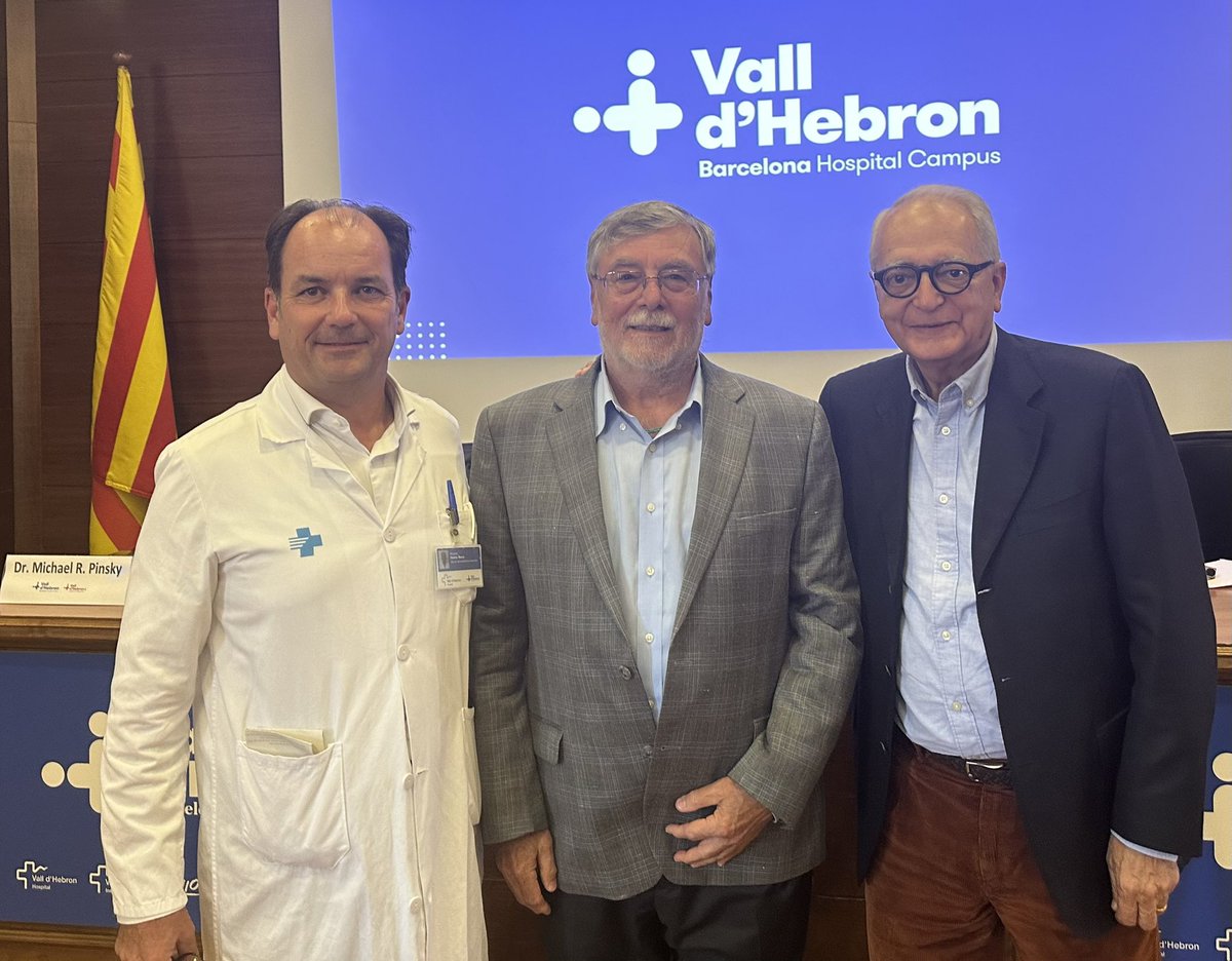 Ricard Ferrer (@ferrer_ricard) on Twitter photo Yesterday, Prof. Michael Pinsky delivered an insightful lecture on Tissue Perfusion in Sepsis at <a href="/vallhebron/">Vall d'Hebron</a> <a href="/UCI_vhebron/">UCI Vall d’Hebron</a> A fantastic opportunity to learn from a all-time leading expert in the field and a great inspiration for our junior Intensivist! Yesterday, Prof. Michael Pinsky delivered an insightful lecture on Tissue Perfusion in Sepsis at <a href="/vallhebron/">Vall d'Hebron</a> <a href="/UCI_vhebron/">UCI Vall d’Hebron</a> A fantastic opportunity to learn from a all-time leading expert in the field and a great inspiration for our junior Intensivist!