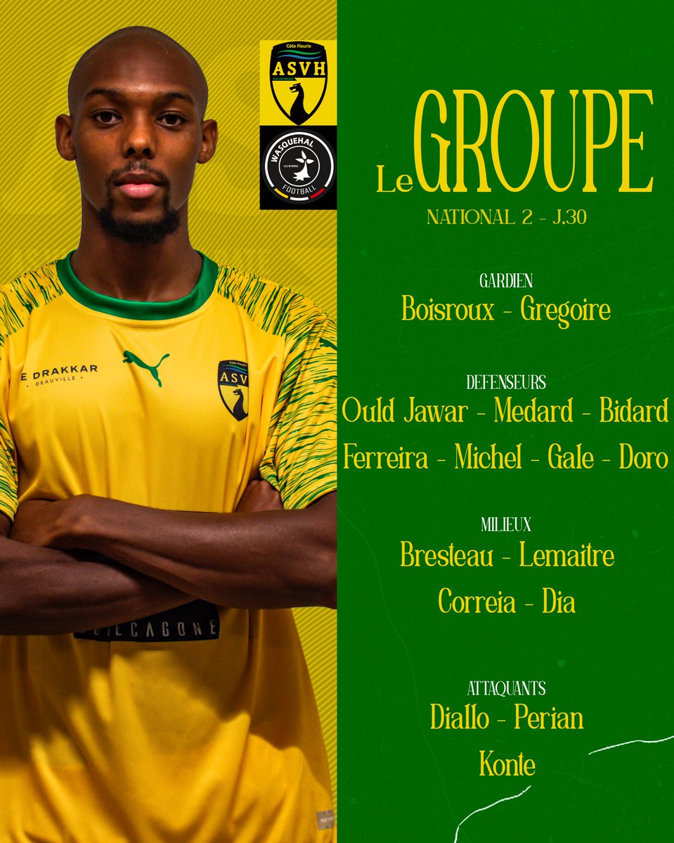 #ASVHWF | 𝐋𝐞 𝐠𝐫𝐨𝐮𝐩𝐞 𝐝𝐞𝐬 𝟏𝟔

👀  Les 16 villersois appelés pour disputer cette dernière rencontre !

#ASVH #asvillers #N2