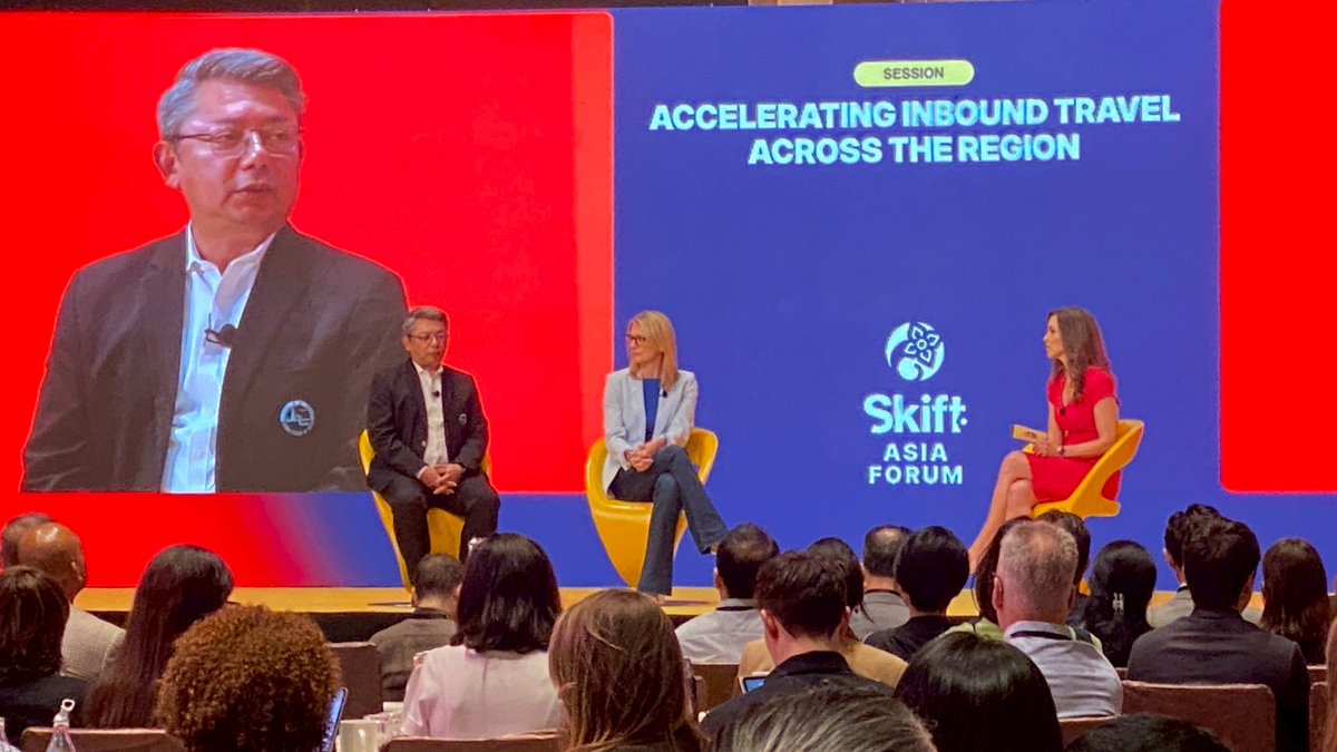 🌏 TAT joins global tourism leaders at #SkiftAsiaForum2025 to talk AI, sustainability &amp; inbound growth. Thailand’s vision is clear — lead Asia’s travel future!

👉 PRESS RELEASE: tatnews.org/2025/05/tat-jo…

#Thailand #TATNews #ThaiTravelNews #TourismLeadership #InboundTravel