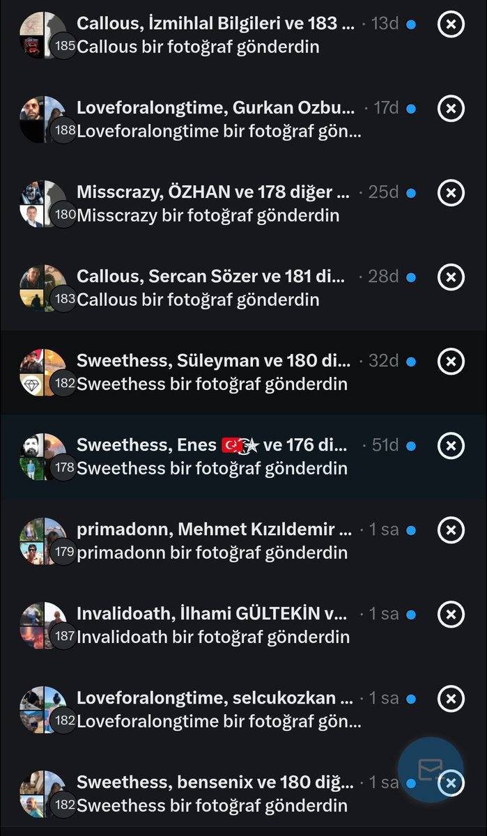 Dm kutum bunla doldu sonra neden mesajımı görmüyorsunuz demeyin🙂‍↕️