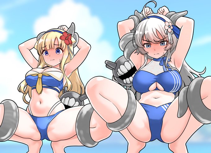 スケブリクで忌雷に襲われちゃうフレッチャー&amp;ワシントンを描かせていただきました!リクエストありがとうございました!!
#Skeb 