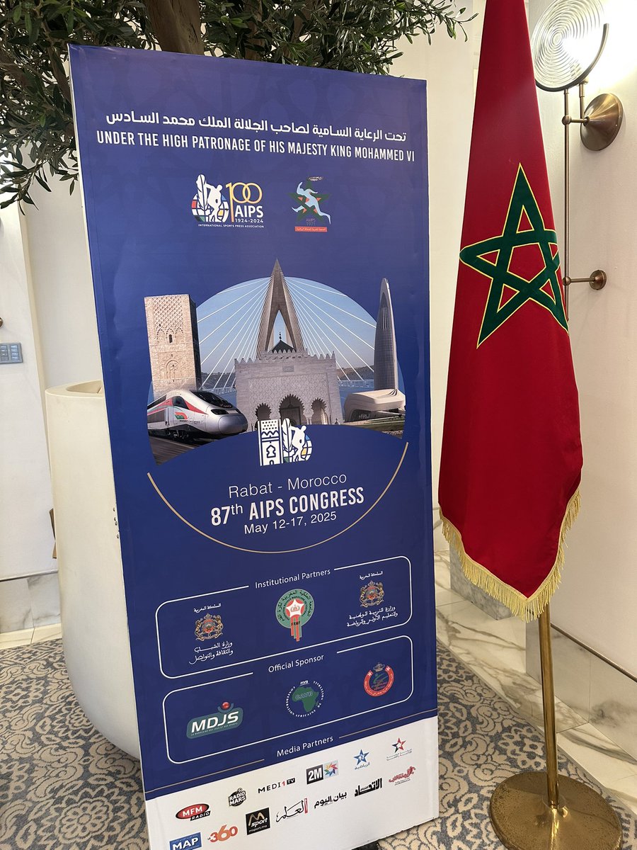 Chiuso il Congresso di <a href="/AIPSmedia/">AIPS MEDIA</a> a Rabat. Appuntamento a Losanna nel 2026. 

sportpress.sm/chiuso-il-cong…
<a href="/GoriniElia/">Elia Gorini</a> <a href="/BonzoScar/">Giacomo Scarponi</a> <a href="/AIPSEurope/">AIPS Europe</a>