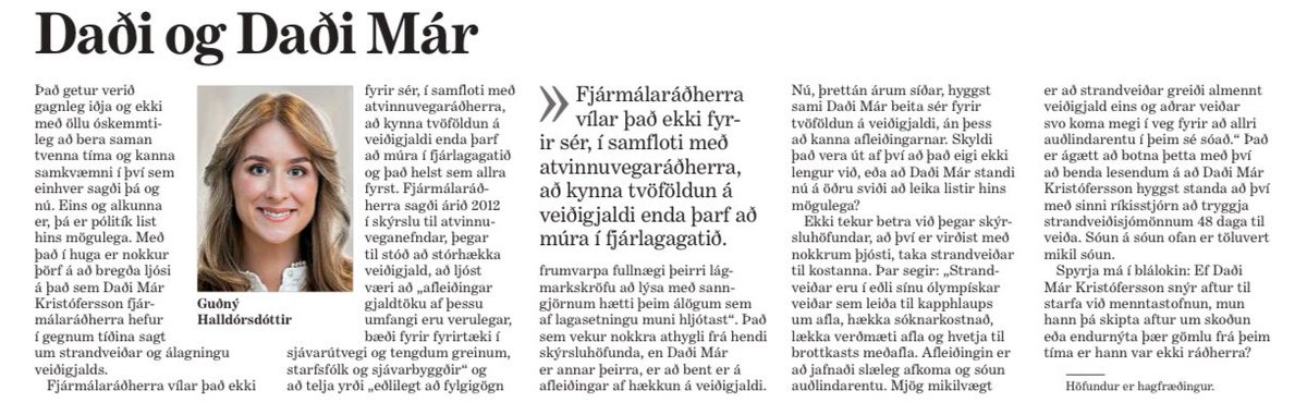 Nokkur orð um list hins mögulega í Morgunblaðinu í dag. ☀️☕️

„Sóun á sóun ofan er töluvert mikil sóun.“