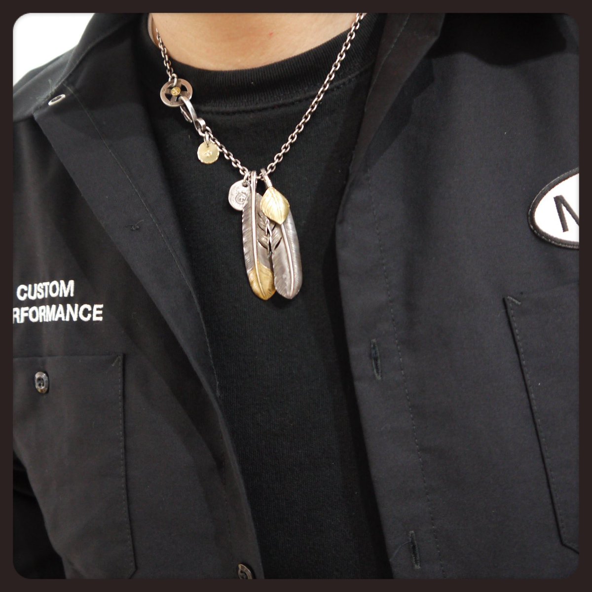miracle_id's tweet photo. 【black】
"m&m -Ellipse Frame Work Shirt-"
-★★★★★★★★-
#mandm #mandmcustomperformance #workshirt #redcap #goros #rolex #501 #redwing #supersole @mnb_34 #allblack #ステキです #群馬県 #館林市 #正規ディーラー店 #通信販売可能 https://t.co/LzwXhmgcm2