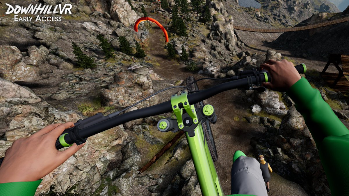 Trails at Blackrock Heights🗻 don’t hold your hand, they throw you down the mountain!
Ready to drop in? 🚵‍♂️⛰️

#DownhillVR #VirtualReality #ScreenshotSaturday #MTB #VRGaming