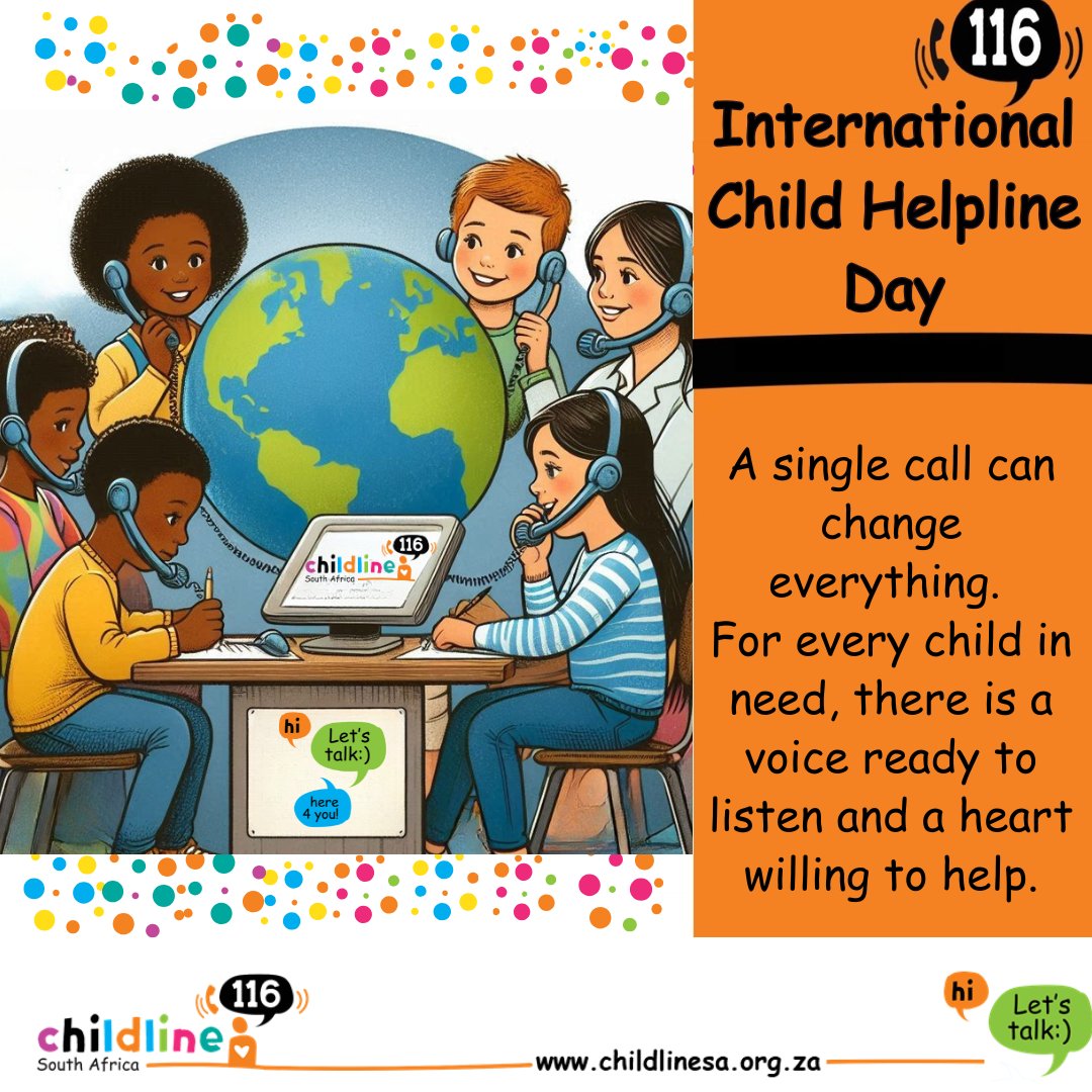 Every child deserves a safe space to speak, to be understood, and to receive care. On International Child Helpline Day, we honour the Helplines around the world that offer guidance, comfort, and protection to children everywhere 💚#ICHDay2025 #ChildHelplines #EveryChildHasAVoice