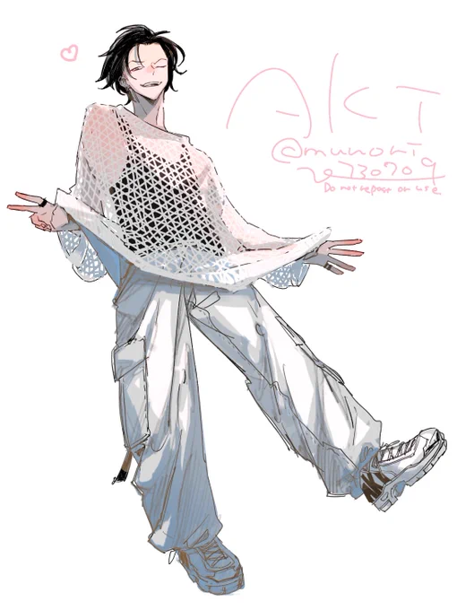 #イラスト #創作再掲ホワイトコーデ 
