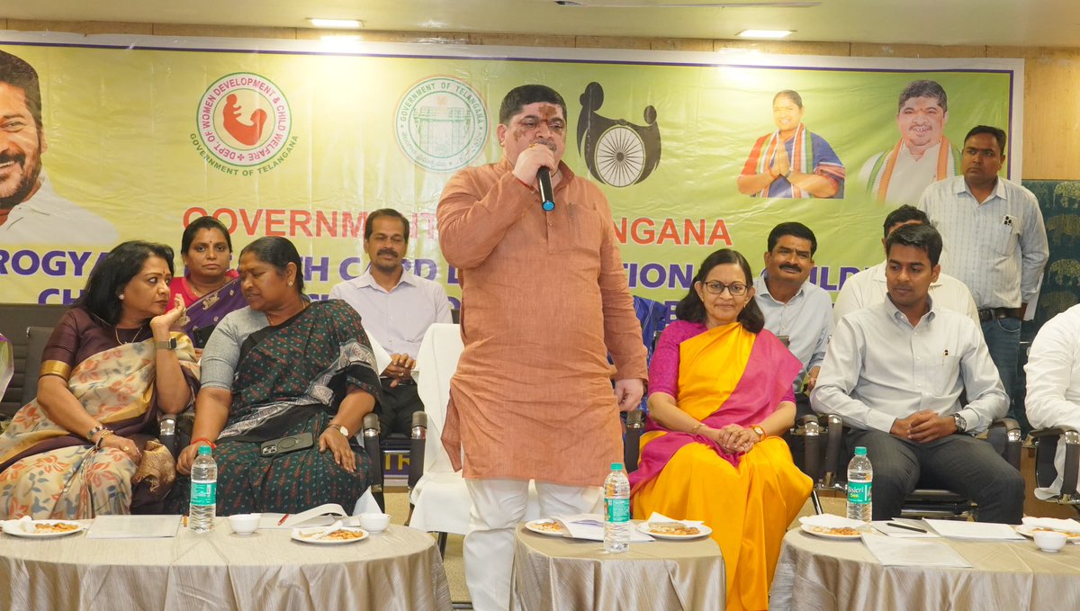Distribution of Aarogyasri Cards to Orphan Children at Begumpet Tourism Plaza

For the first time in Telangana, Aarogyasri health cards are being issued to orphan children.

With these cards, children will be able to receive free treatment in corporate hospitals for any kind of