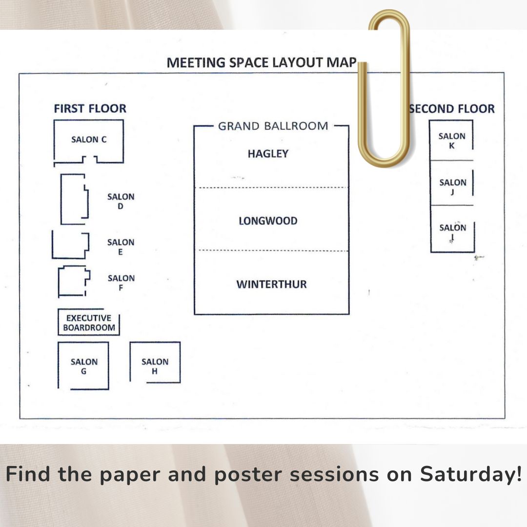 #VAF2025
Use this map to find all your paper and poster sessions on Saturday!