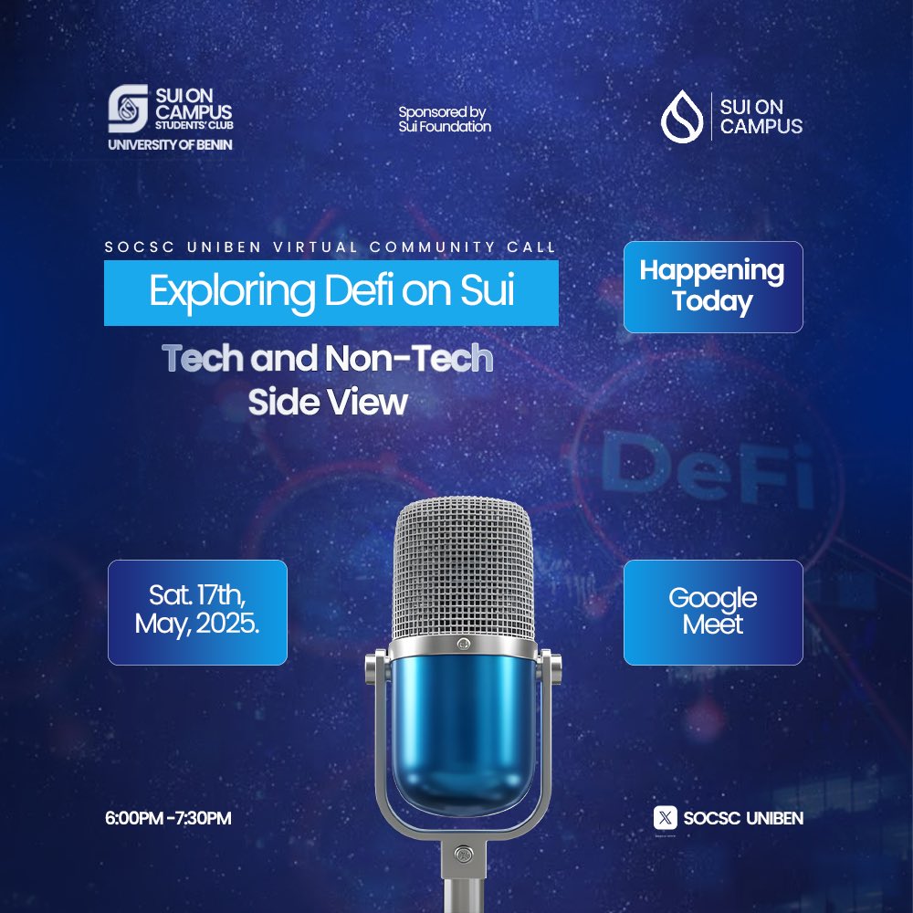 SOCSC Uniben.sui (@socscuniben) on Twitter photo IT THE FINAL DAY!
<a href="/socscuniben/">SOCSC Uniben.sui</a>'s virtual event is TODAY! Don't miss out! Join our Defi discussion LIVE and get your questions answered.
Register NOW (if you haven't already): lu.ma/nbrkjlrv IT THE FINAL DAY!
<a href="/socscuniben/">SOCSC Uniben.sui</a>'s virtual event is TODAY! Don't miss out! Join our Defi discussion LIVE and get your questions answered.
Register NOW (if you haven't already): lu.ma/nbrkjlrv