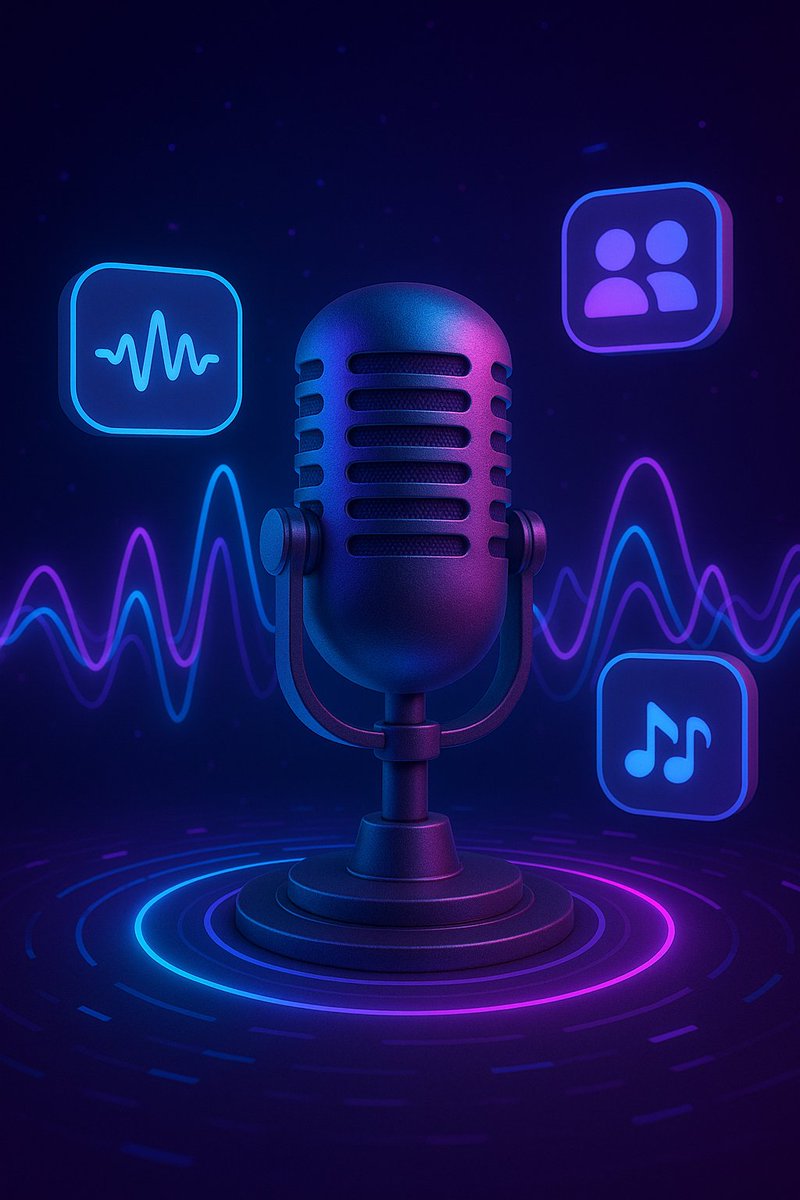 ModuladorVOZ's tweet photo. Elevate your sound with ModuladorDeVoz: vintage mic aesthetics fused with futuristic neon waves and dynamic voice effects for immersive audio innovation. https://t.co/8H20PQGCQC