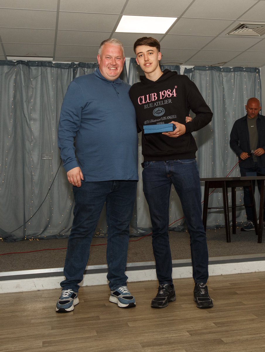 Our Midfield Maestro <a href="/OBurnsy25/">Owen</a>, sponsored by <a href="/CareysCredit/">CareysPersonalCredit</a>, was awarded the Manager’s Player of the Year award after a fine season in the midfield! 👏🏻 

#UTBR❤️⚽️