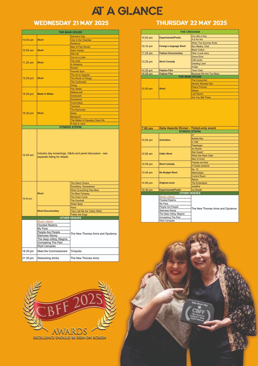 Here is an outline &amp; screening schedule for #cbff2025 #ExcellenceShouldBeSeenOnScreen  plsrt