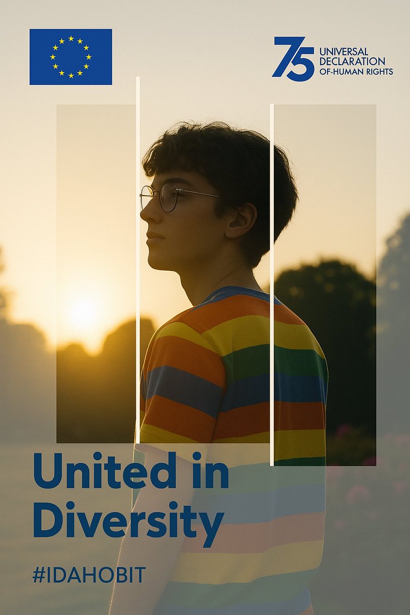 Today on #IDAHOBIT2025, we reaffirm the European Union’s commitment to promoting dignity, equality, and respect for all individuals.

#UnionOfEquality #EU4HumanRights #IDAHOT2025