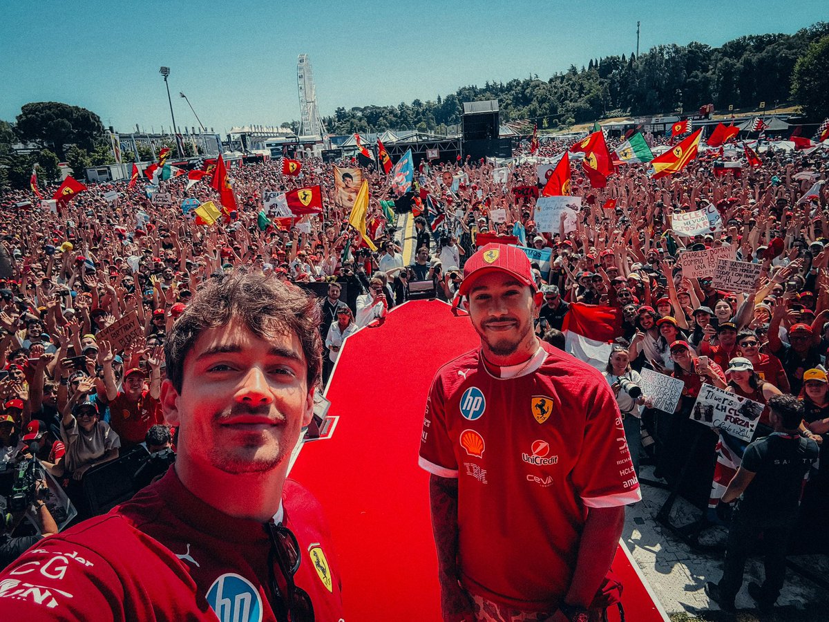 Starting our day off by visiting our incredible Tifosi! ❤️