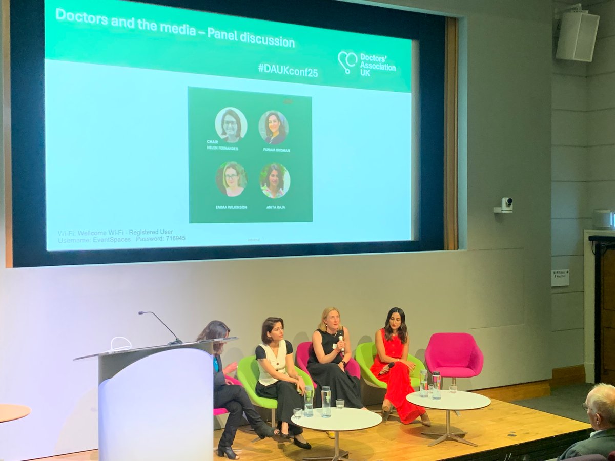 Excellent panel de-mystifying the fear of speaking to the media #DAUKconf25
<a href="/DrPunamKrishan/">𝙳𝚛 𝙿𝚞𝚗𝚊𝚖 𝙺𝚛𝚒𝚜𝚑𝚊𝚗</a> <a href="/anitaraja/">Dr Anita Raja</a> <a href="/Emmajourno/">Emmajourno</a> <a href="/helenfernandes1/">helen fernandes</a>