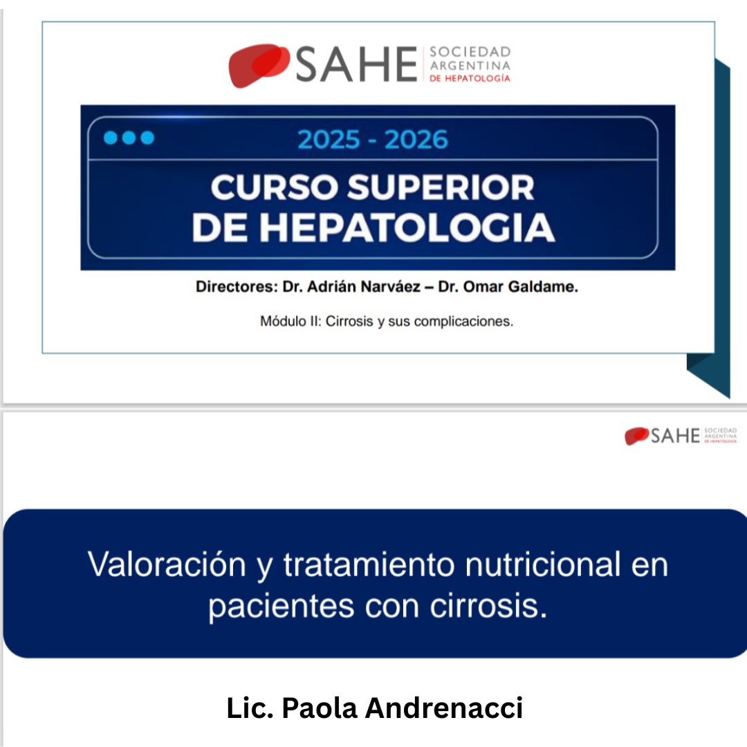 Paola Andrenacci (@paoandrenacci) on Twitter photo Muchas gracias <a href="/SAHEpatologia/">Sociedad Argentina de Hepatologia</a> por la invitación a participar como docente del Curso Superior 2025-2026.
Especial agradecimiento a los Directores: <a href="/ADNARVAEZ22/">ADRIAN NARVAEZ</a> y Dr. Omar Galdame. Fue un honor participar junto a <a href="/ezemauro_ok/">Ezequiel Mauro</a> #livertwitter #nutrition Muchas gracias <a href="/SAHEpatologia/">Sociedad Argentina de Hepatologia</a> por la invitación a participar como docente del Curso Superior 2025-2026.
Especial agradecimiento a los Directores: <a href="/ADNARVAEZ22/">ADRIAN NARVAEZ</a> y Dr. Omar Galdame. Fue un honor participar junto a <a href="/ezemauro_ok/">Ezequiel Mauro</a> #livertwitter #nutrition