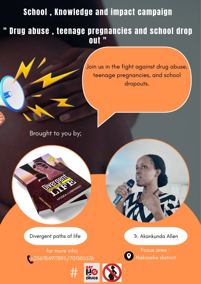 In collaboration with the Authorship of Divergent paths of life <a href="/luwhano_hosea/">luwhano hosea HOSWHAN</a> , I present and invite you all to a collaborative campaign aiming at addressing the pressing issues of teenage pregnancies, drug use, early marriages, and school dropout rates in Nakaseke District.