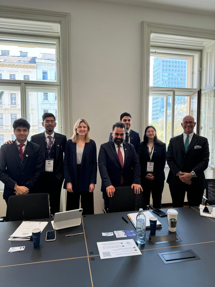 TeamALS's tweet photo. Representing Amity Law School, Amity University Lucknow Campus at the 32nd Willem C. Vis International Commercial Arbitration Moot in Vienna, Austria was not just a competition. It was a journey of growth, resilience, and camaraderie that we will carry with us forever. https://t.co/CLAGihSYY2