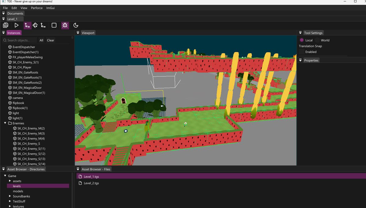 When not working on my indie game, I teach at The Game Assembly, one of Sweden’s top game dev schools. 

Next week at Nordic Game, I’ll present a game engine we’ve built for the school. Here are some examples of students’ WIP game projects!

Reach out if you want to meet up at NG