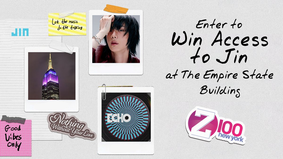 Z100NewYork's tweet photo. Win a chance to hang out with Jin of @bts_bighit at the @EmpireStateBldg! 

HOW TO WIN: Open our free @iHeartRadio app, start listening to @Z100NewYork, you'll get a pop up to enter, tap that and you're done!

🚨 ENTER: https://t.co/GeGgOrvL9v

#진 #Jin #Jin_Echo #Dont_Say_You_Love_Me