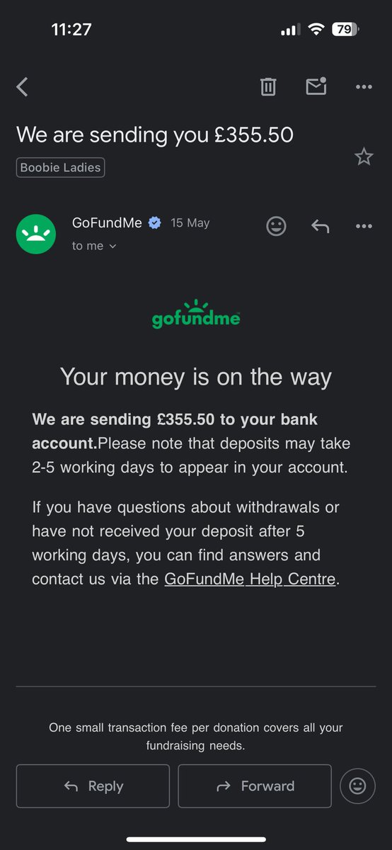 Raises £355.50 so far in my efforts to raise funds for bras, cooling pillows and fans for ladies in their breast cancer surgery. Thanks to everyone so far x gofund.me/e0a53dfe