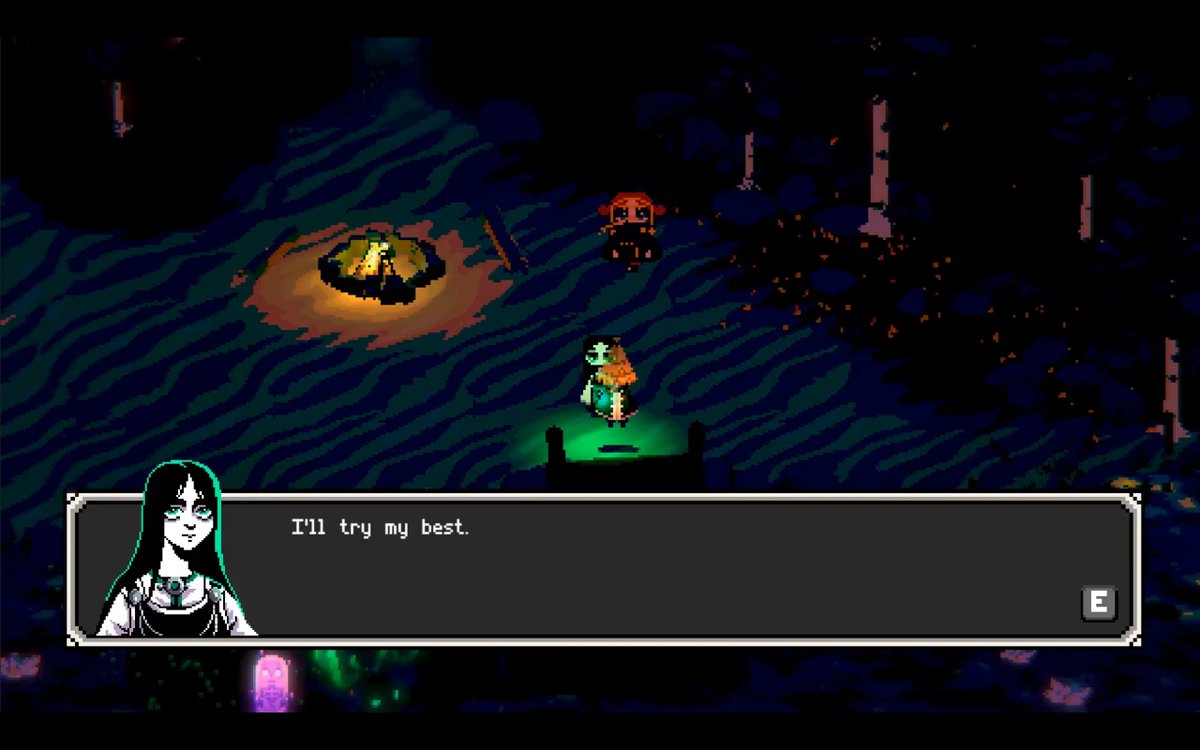 LakesideGames's tweet photo. Do what you can—then be kind to yourself 💙

#screenshotsaturday #pixelart #GameDev #StoryRich #ドット絵 #TwilightFerryGame https://t.co/KKWPEgE8jU