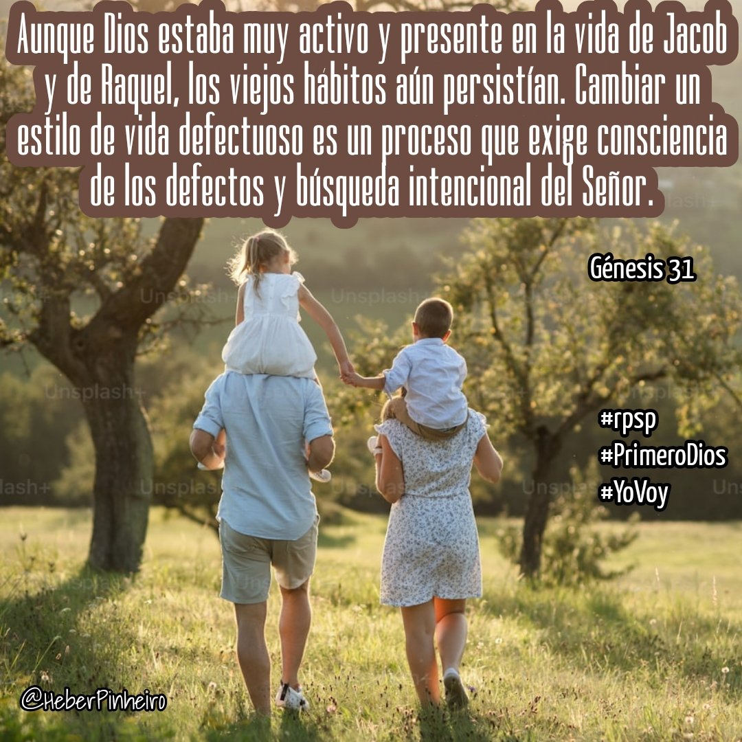 Ge31 Un capítulo que se resume como el escape de Jacob de la casa de su suegro. El capítulo termina con Jacob siendo un hombre libre, junto con sus esposas e hijos, cerca las fronteras de la tierra prometida de Canaán #rpsp #PrimeroDios #YoVoy