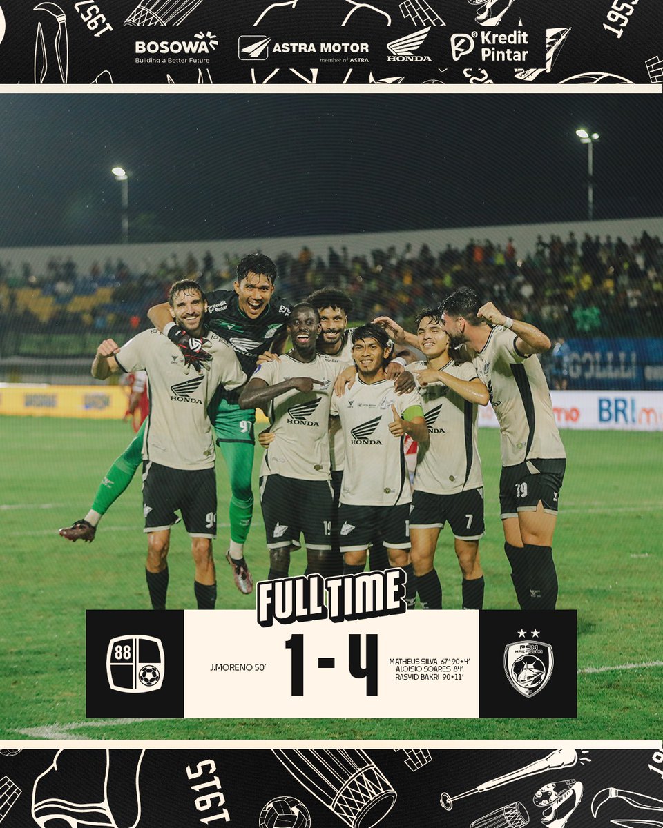 PSM_Makassar's tweet photo. What a match! 🔥
What a comeback! 🔁
What a drama! ✨

Ada 5 gol di babak kedua ⚽

Terima kasih atas doa dan dukungan ta' hari ini 🙏

#EwakoPSM #PSMDAY #BARITOvPSM #BRILiga1 https://t.co/cuBlrtpZ8G