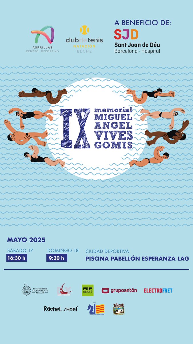 🏆 XI MEMORIAL MIGUEL ÁNGEL VIVES GOMIS 🏊🏻‍♂️🏊‍♀️

Link streaming sábado tarde:
youtube.com/live/L4-Puokkz…
