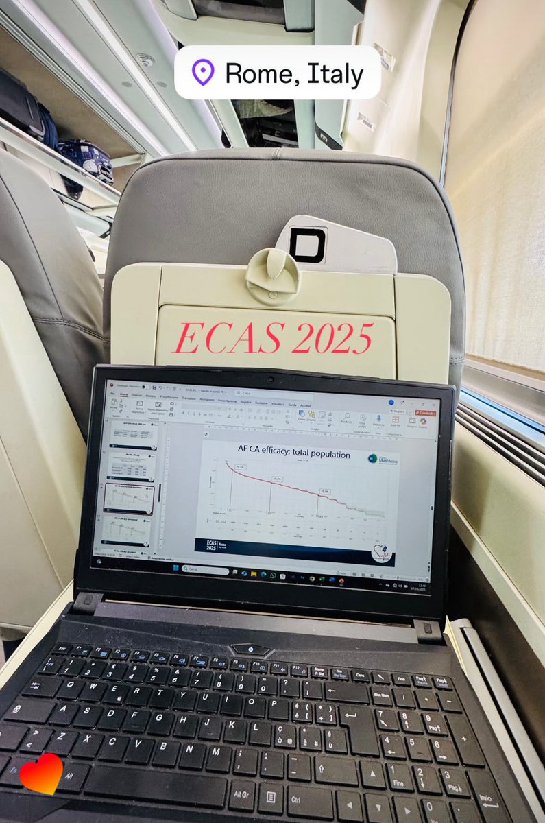 SilviaMagnani6's tweet image. In my way to #ECAS2025R in Rome. 
Can’wait to share amazing updates on #AFib ablazione