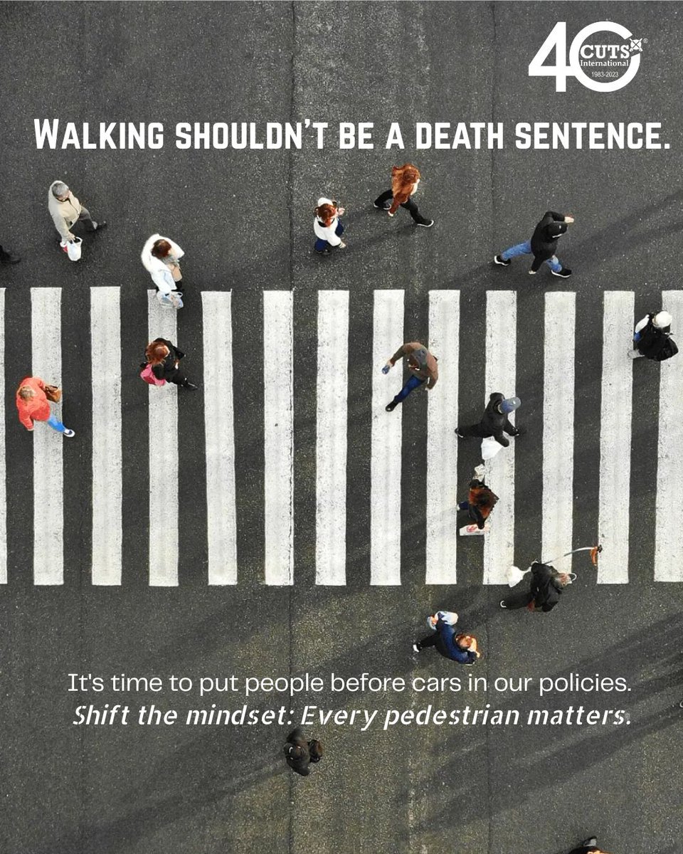 Thousands lose their lives each year to unsafe roads, disappearing footpaths, and speeding vehicles. This year, let’s make a change. Inclusive roads are safer roads. 
Let’s prioritise people. Let’s prioritise road safety. 🚶‍♂️🚴‍♀️

<a href="/MORTHIndia/">MORTHINDIA</a>  <a href="/grspartnership/">Global Road Safety Partnership</a> 
<a href="/WHO/">World Health Organization (WHO)</a>  <a href="/RajGovOfficial/">Government of Rajasthan</a>
