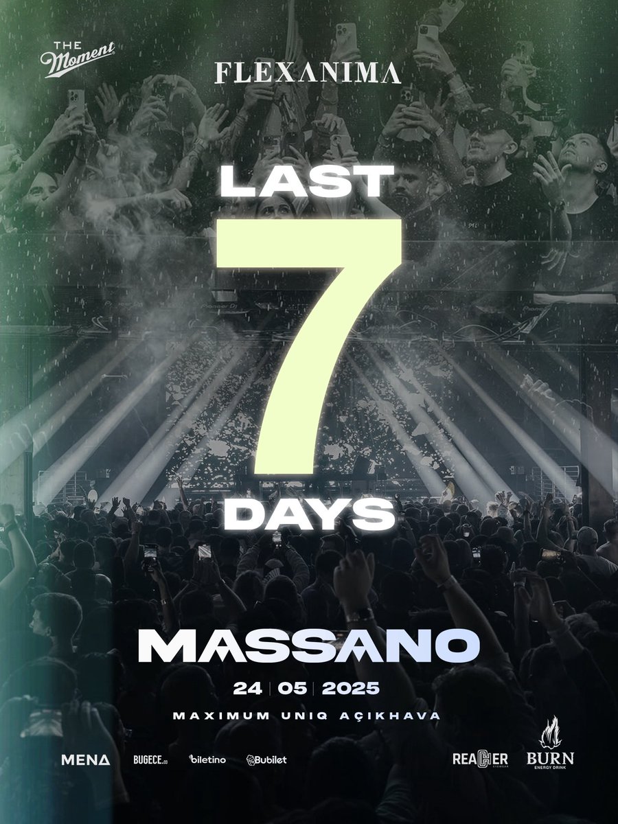 flexanimamusic's tweet photo. Only 7 days left for Massano’s 3 hours spectacular performance!

We meet on May 24th at Maximum Uniq Open Air!

Get your ticket now via https://t.co/lzLmKlaS5h, https://t.co/hEu0sUYIyH or https://t.co/JRN6gfESb9. https://t.co/0K3RLOgp9u