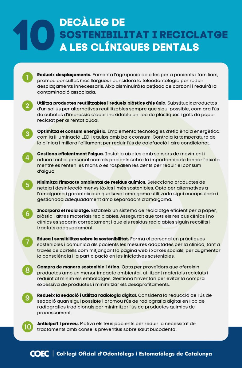 DIA INTERNACIONAL DEL RECICLATGE | Avui, amb motiu del #DiaInternacionalDelReciclatge, recordem que el COEC està compromès amb el futur del planeta. Amb el Decàleg de Sostenibilitat i Reciclatge, junts contribuirem a un entorn més net i sostenible. 

#Sostenibilitat #TotsSomCOEC