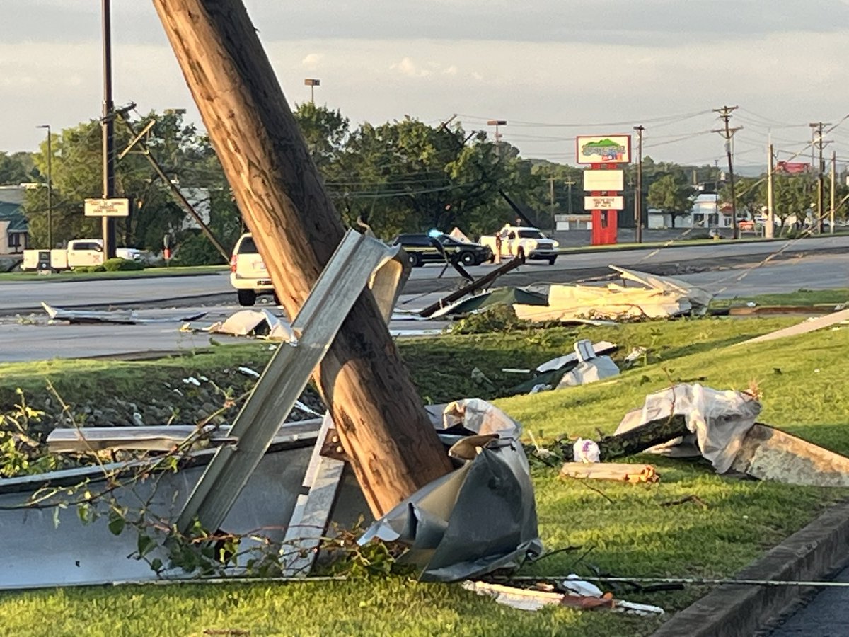 Daylight reveals more of the damage in Somerset. This is the Lutheran Church. More on <a href="/WKYT/">WKYT</a>