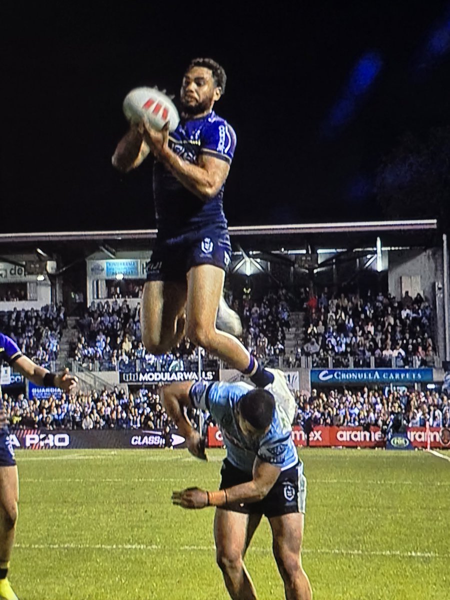 There's posterized in the NBA. This is posterized in the NRL. #NRLSharksStorm