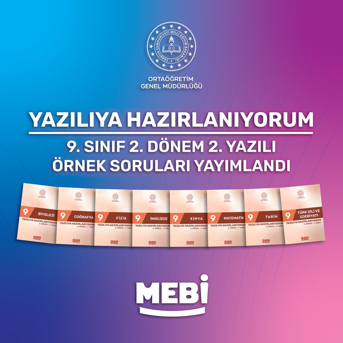 MEBİ (@meb_mebi) on Twitter photo 2. DÖNEM 2. YAZILI SINAVLARINA HAZIR MISIN?🚀
✨MEBİ’de örnek yazılı soruları yayımlandı!
Şimdi keşfet💫
🔗 mebi.eba.gov.tr
<a href="/tcmeb/">Millî Eğitim Bakanlığı</a> <a href="/meb_ogm/">Ortaöğretim Genel Müdürlüğü</a> #MEBİ #yks #tyt #ayt #ydt #YKS2025 2. DÖNEM 2. YAZILI SINAVLARINA HAZIR MISIN?🚀
✨MEBİ’de örnek yazılı soruları yayımlandı!
Şimdi keşfet💫
🔗 mebi.eba.gov.tr
<a href="/tcmeb/">Millî Eğitim Bakanlığı</a> <a href="/meb_ogm/">Ortaöğretim Genel Müdürlüğü</a> #MEBİ #yks #tyt #ayt #ydt #YKS2025