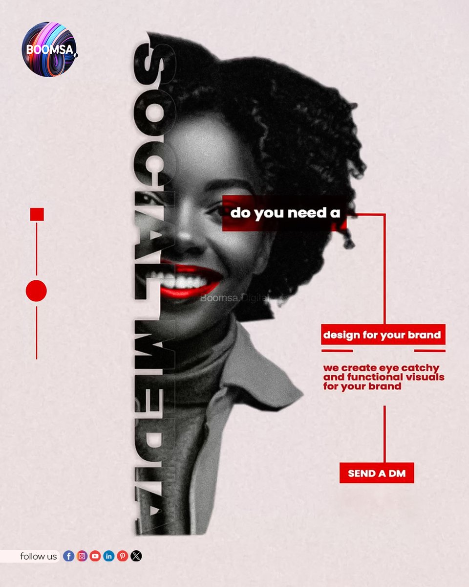 BoomsaVenture's tweet image. Your brand deserves to be seen, not just noticed. Let’s create scroll-stopping visuals that speak your story and connect with your audience. 👀✨
.
.
#BrandVisibility #VisualStorytelling #StoryDrivenDesign #ElevateYourBrand #creativemarketing #digitaladvertising #boomsadigital