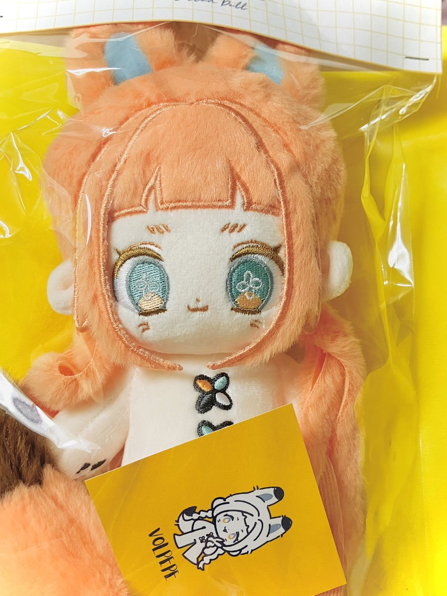 しかく様（<a href="/nui_skk/">◽︎頒布用垢</a>）の余剰抽選にてヴォルぺぺちゃんをお迎えさせていただきました！
目のお花の刺繍がかわいいし印象的で拝見した時から頭から離れず、お迎えさせていだだきたい！と思っていたのでご縁をいただけて幸せです😭✨
この度は素敵なご縁をありがとうございました🙏