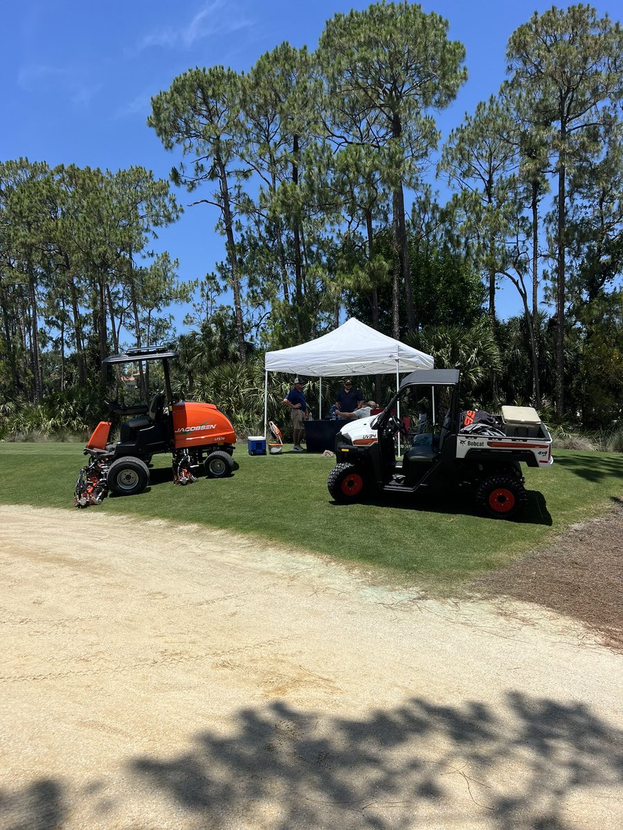 GlobalTurfEquip's tweet photo. Stop by tee box 10 at Tiburon during the Everglades GCSA POA event!
Global Turf will be grillin’ up 🍔 and showcasing top-tier turf equipment from @BobcatCompany @TrimaxMowers @JacobsenTurf
Don’t miss the lineup — and lunch! #TurfEquipment #EvergladesGCSA #GlobalTurf #POA https://t.co/0n0q5VHE1c