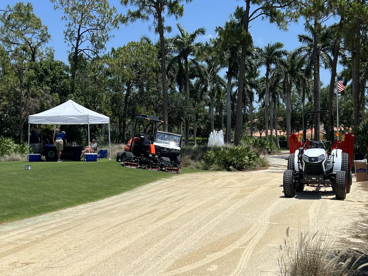 GlobalTurfEquip's tweet photo. Stop by tee box 10 at Tiburon during the Everglades GCSA POA event!
Global Turf will be grillin’ up 🍔 and showcasing top-tier turf equipment from @BobcatCompany @TrimaxMowers @JacobsenTurf
Don’t miss the lineup — and lunch! #TurfEquipment #EvergladesGCSA #GlobalTurf #POA https://t.co/0n0q5VHE1c