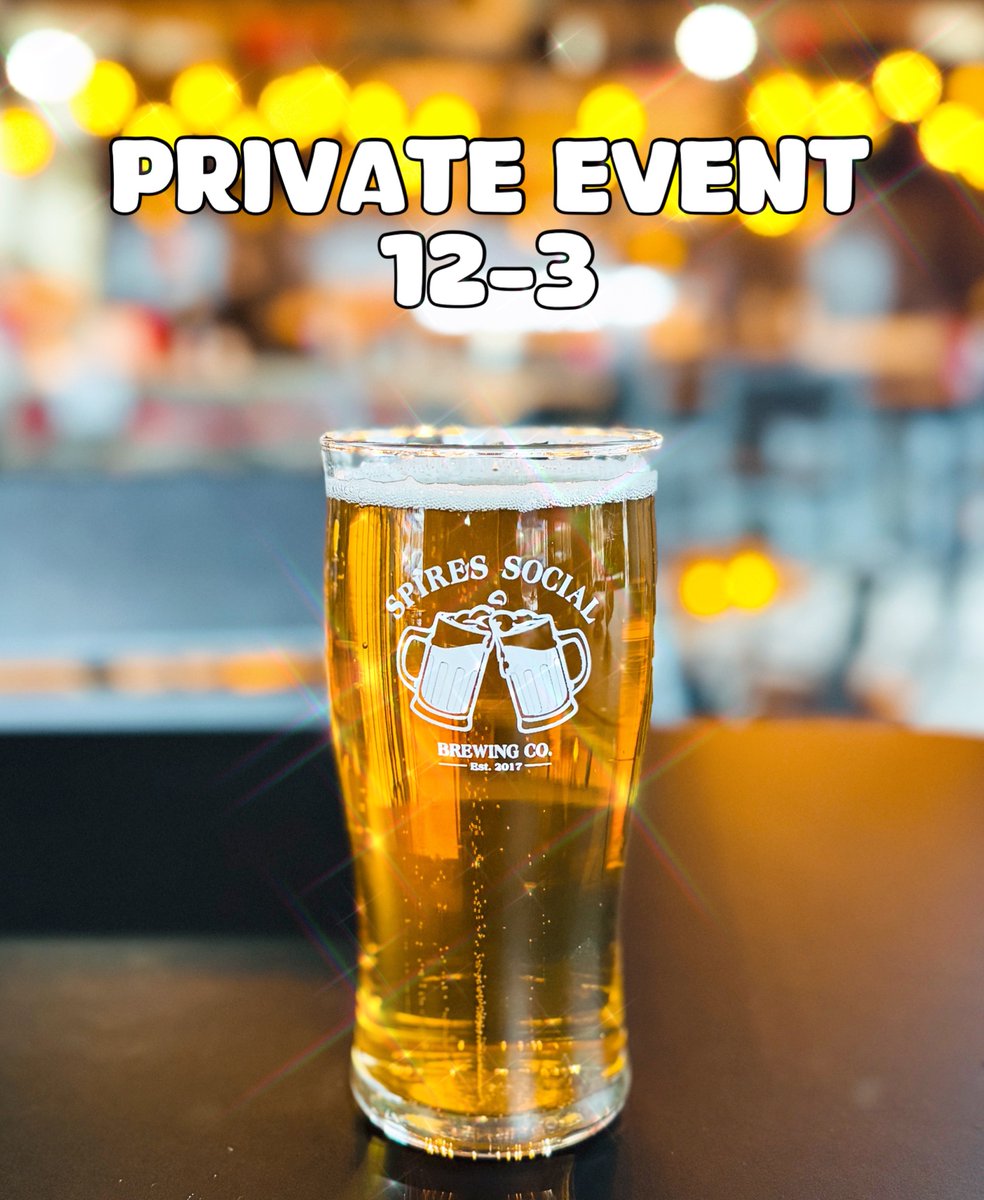 Heads up! We’ll be 𝐂𝐋𝐎𝐒𝐄𝐃 𝐭𝐨𝐝𝐚𝐲, 5/17 from 12-3 for a private event. 🍻
•
•
•
#privateevent #craftbrewery #beerinspires #saturdayfun #cbusgram #asseenincbus #cbusaletrail #beerstagram #visitdelco