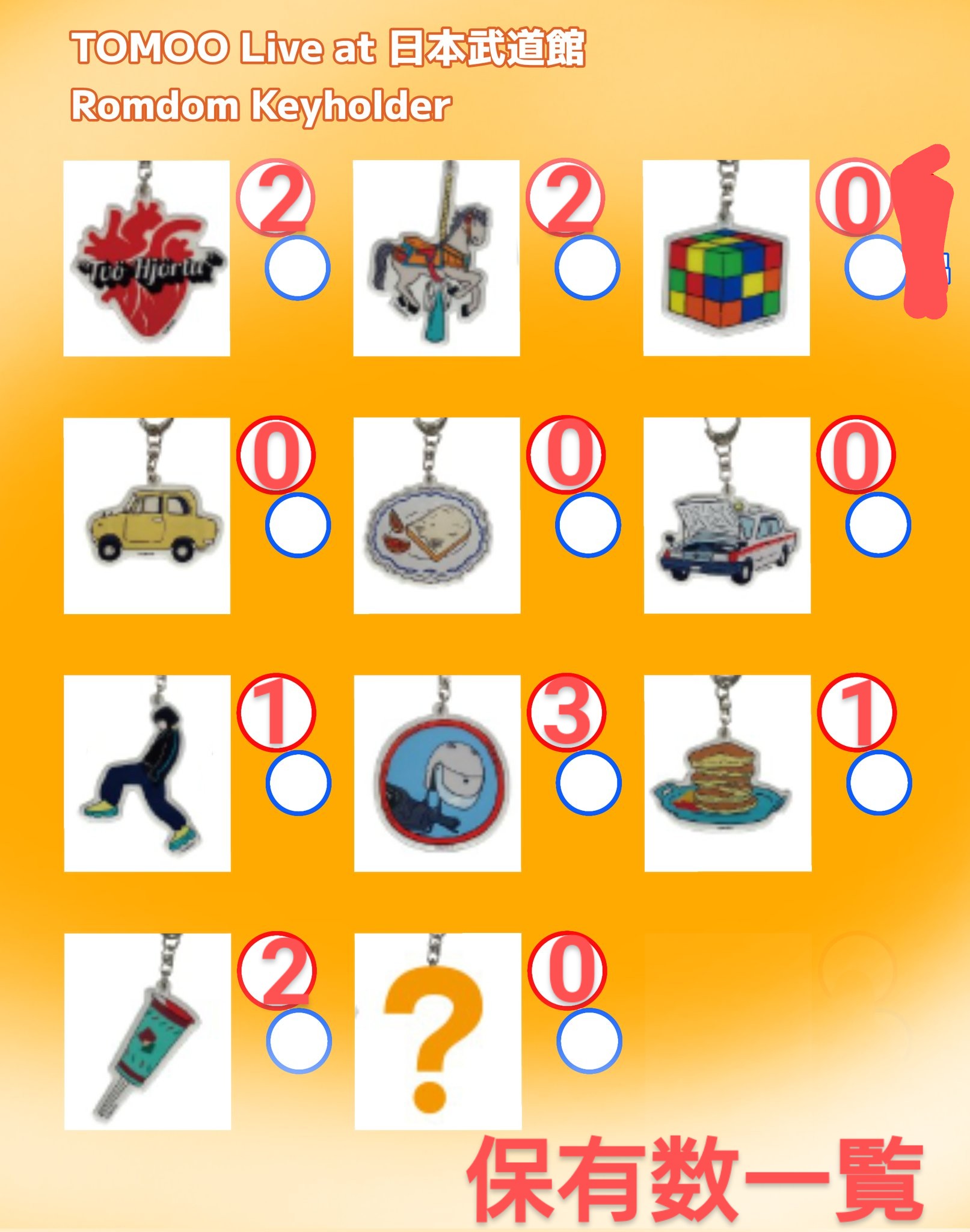 TOMOO ランダムキーホルダーコンプ