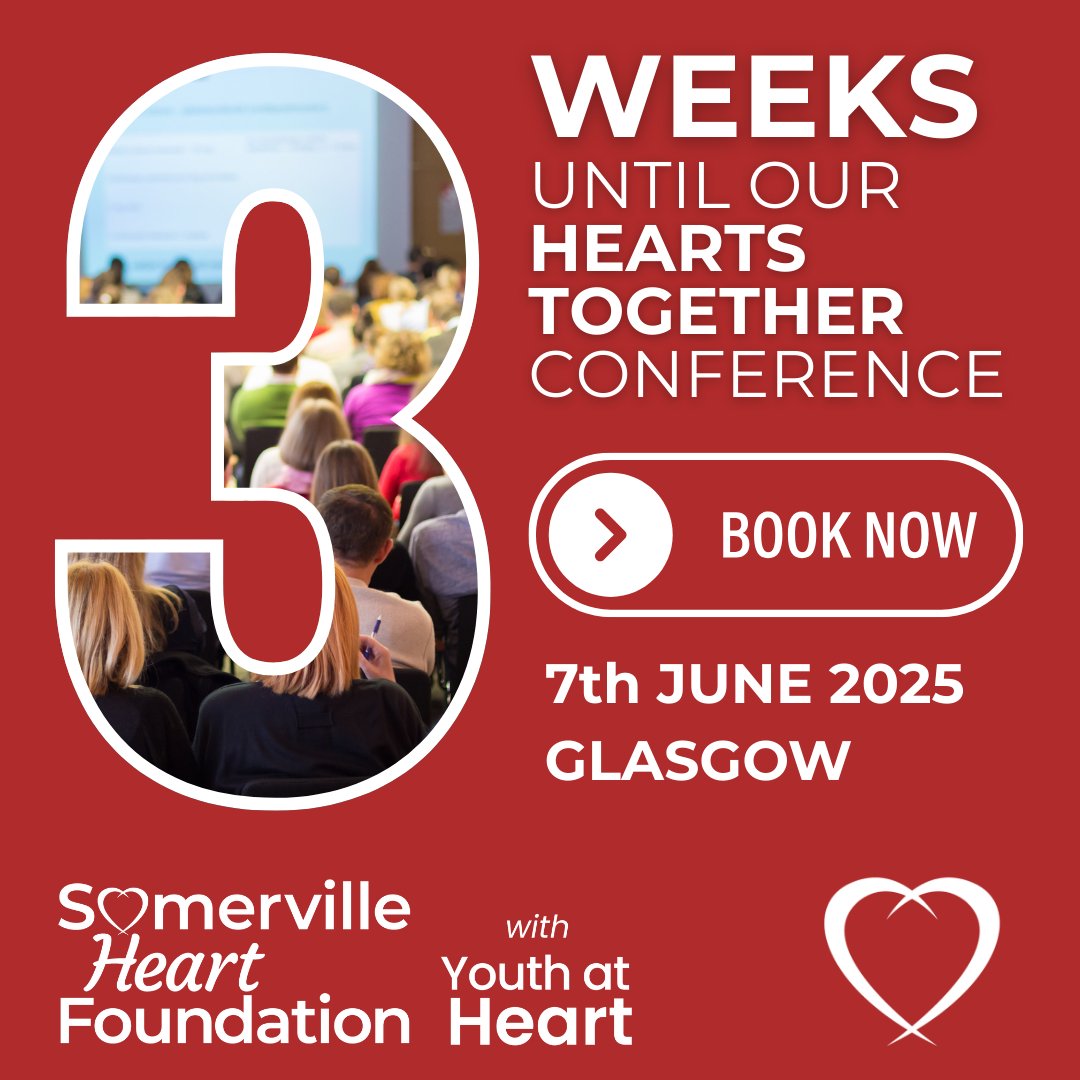 There are only 3 weeks to go until our patient event, Hearts Together.  The excitement is building in the Somerville Heart Foundation office as we get the final preparations underway.

There are still tickets available. Go to sfhearts.org.uk/hearts-togethe…