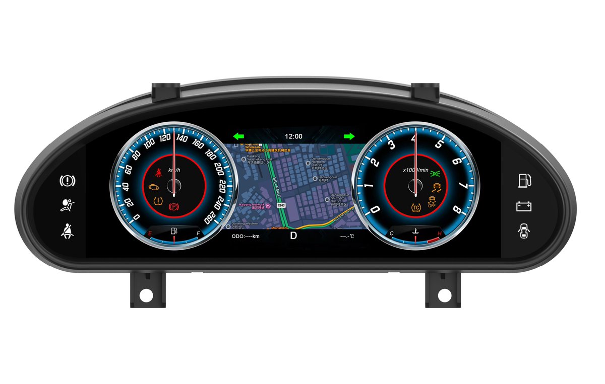 Maserati  GT   2007-2017
Side:12.3 inches
standard Edition+Mobile Internet+4Way  carmera
 Digital Gauge Cluster Speedometer Multimedia LCD Dashbo Krando 
whatapp:+8613316910147 
#dashboard#display #cluster #Car dashboard#classic