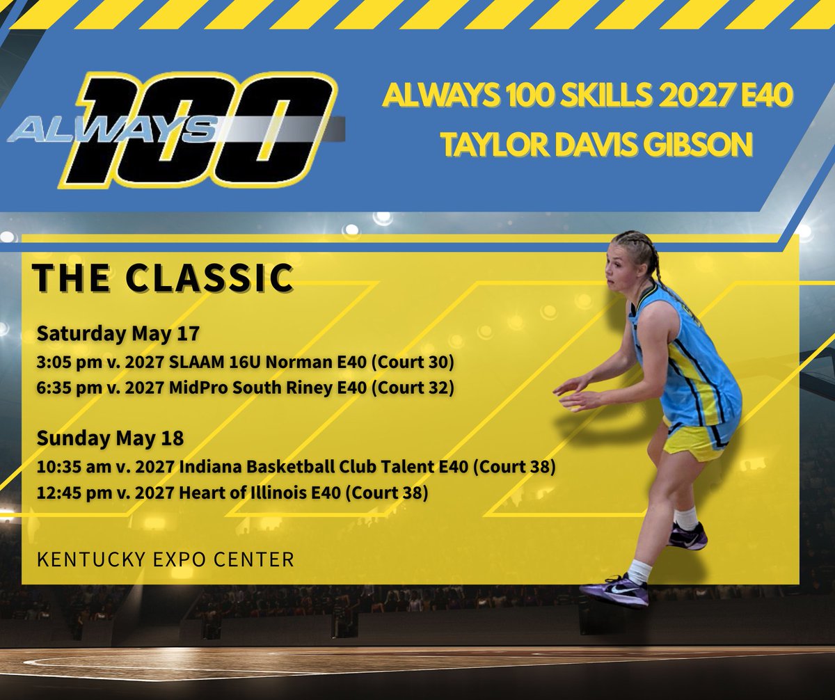 Taylor Davis Gibson (@taylorg___) on Twitter photo Locked in and ready to have some fun in Louisville this weekend. Catch us at one of our games below! <a href="/Always100Sk27/">Always 100 Skills 2027E40/2028 Dream E40</a> <a href="/LBInsider/">Jason Wilkins (Wilkins Report)</a> <a href="/coachbeckett/">IGBRR Hoops</a> <a href="/PGHCircuit/">Prep Girls Hoops Circuit 🏀</a> <a href="/PGHIndiana/">Prep Girls Hoops Indiana</a> <a href="/EconAdjunct/">Sidney A. Johnson, Ph.D.</a> <a href="/riseupsports1/">Rise Up Sports Media</a> <a href="/3x3hoopjams/">Freddie Mac</a> <a href="/Grassrootstourn/">Grassroots Tournaments 🏀</a> <a href="/Elite40League/">Elite 40 League</a> <a href="/Ohio_Basketball/">OhioBasketball.com</a> <a href="/MMBR_CoachGBell/">Major Movez Basketball Review #MMBR</a> Locked in and ready to have some fun in Louisville this weekend. Catch us at one of our games below! <a href="/Always100Sk27/">Always 100 Skills 2027E40/2028 Dream E40</a> <a href="/LBInsider/">Jason Wilkins (Wilkins Report)</a> <a href="/coachbeckett/">IGBRR Hoops</a> <a href="/PGHCircuit/">Prep Girls Hoops Circuit 🏀</a> <a href="/PGHIndiana/">Prep Girls Hoops Indiana</a> <a href="/EconAdjunct/">Sidney A. Johnson, Ph.D.</a> <a href="/riseupsports1/">Rise Up Sports Media</a> <a href="/3x3hoopjams/">Freddie Mac</a> <a href="/Grassrootstourn/">Grassroots Tournaments 🏀</a> <a href="/Elite40League/">Elite 40 League</a> <a href="/Ohio_Basketball/">OhioBasketball.com</a> <a href="/MMBR_CoachGBell/">Major Movez Basketball Review #MMBR</a>