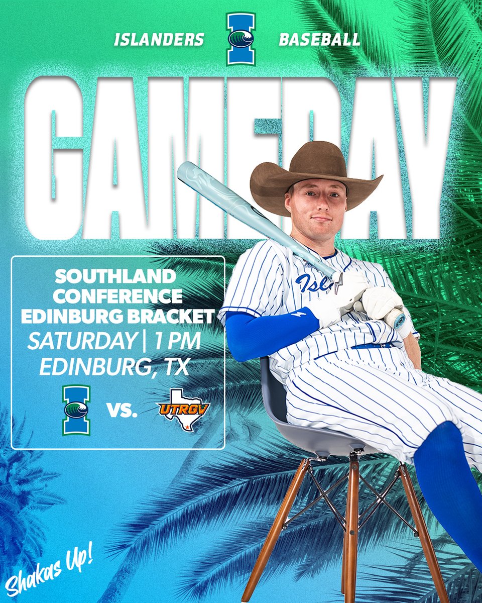 Got our runback.

🆚 | No. 2 UTRGV
📍 | Edinburg, TX
🏟️ | UTRGV Baseball Stadium
⏰ | 1 p.m. CT
📺 | tinyurl.com/4ccphjcu
📊 | tinyurl.com/5ccz48xy

#ShakasUp