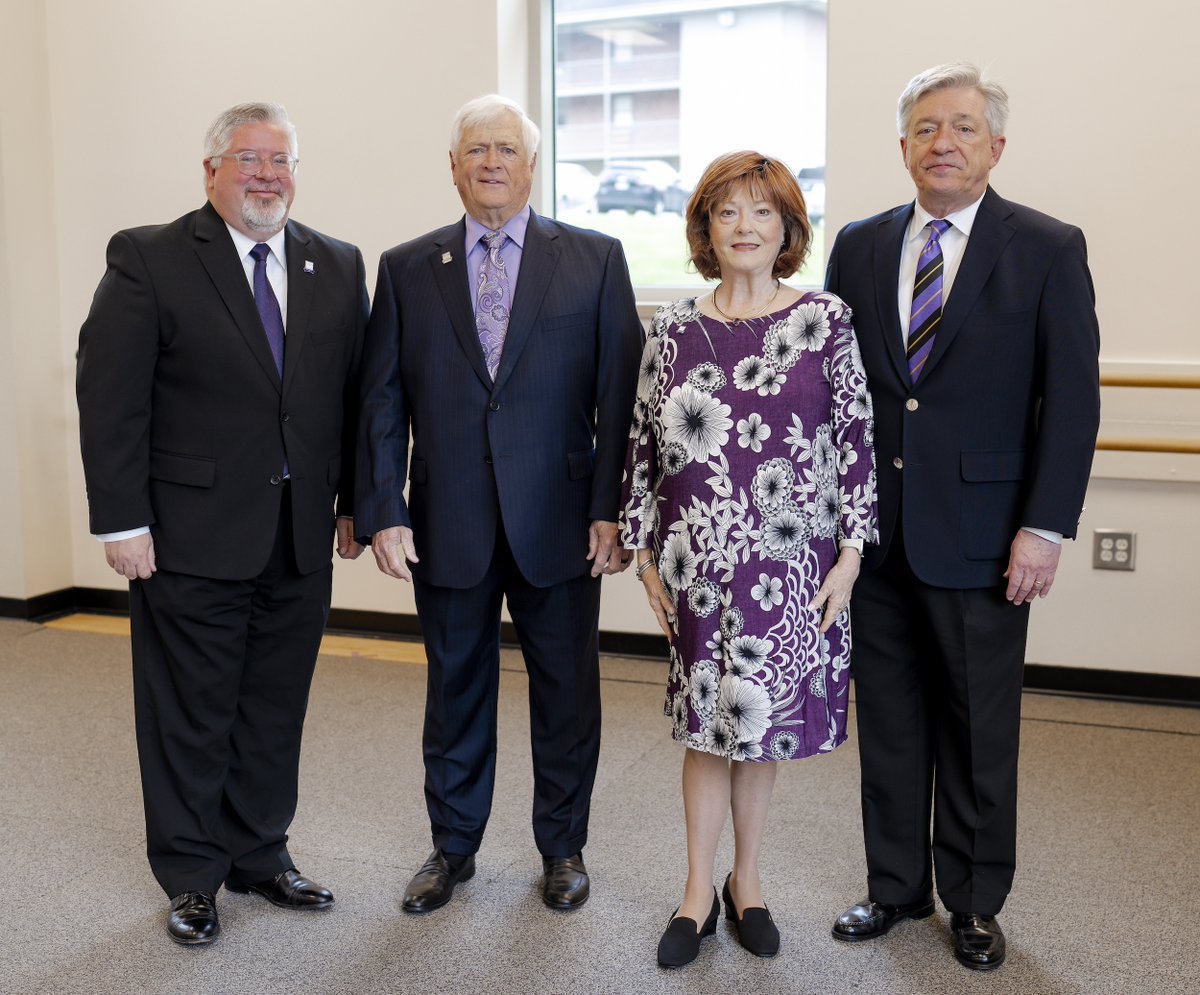 Young Harris College Trustee Mary Broadrick and her husband John Moffitt received Young Harris College’s highest award, the YHC Medallion, during its 2025 Commencement ceremony on May 10. bit.ly/4ksB5lr